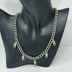 Teeth necklace gothic style